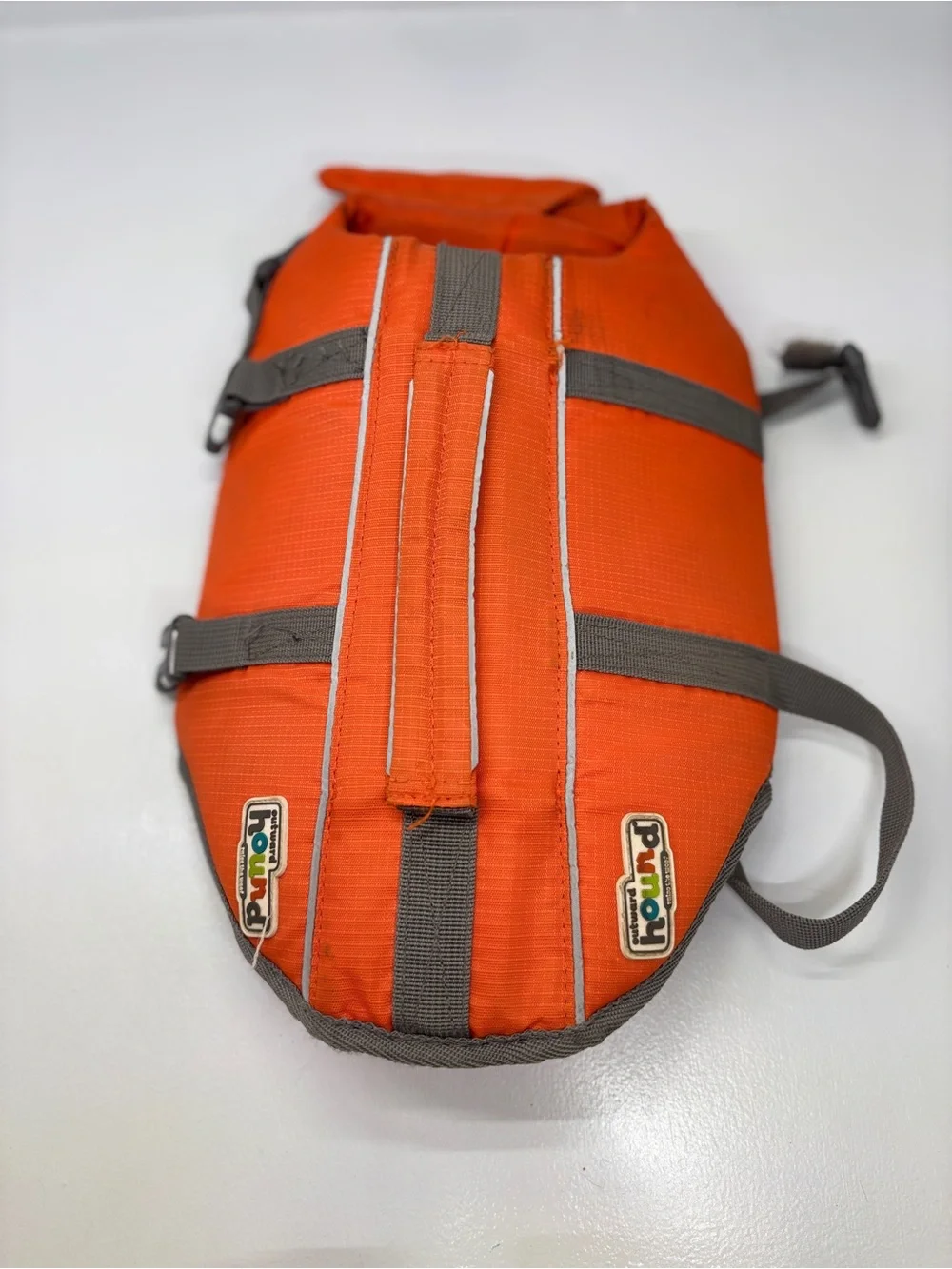 Outward Hound Dog Life Jacket Orange Gray Size Small SM Pet Flotation Vest